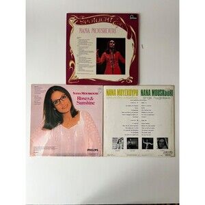 Nana Mouskouri LP Lot Sings Hadjidakis Spotlight On Roses Sunshine Cleaned VG+